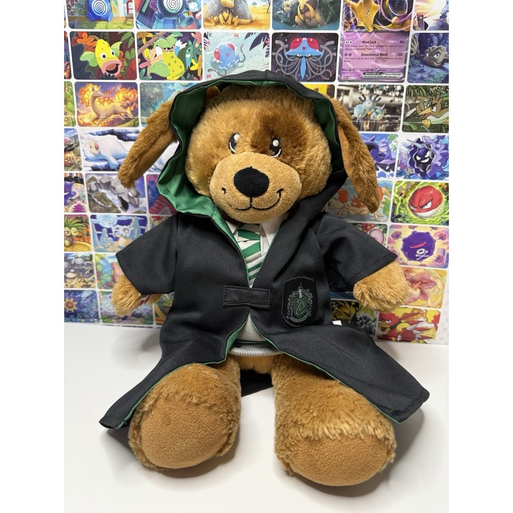 Build-A-Bear Harry Potter Slytherin Dog Plush 16" w/ Robe Outfit